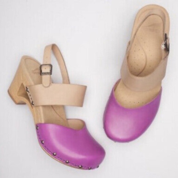 Dansko Shoes - DANSKO Thea Slingback Clog Sandal Purple SZ 37 / 7